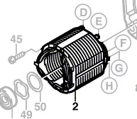 Epanouissement polaire pour GSB 20-2 RE BOSCH